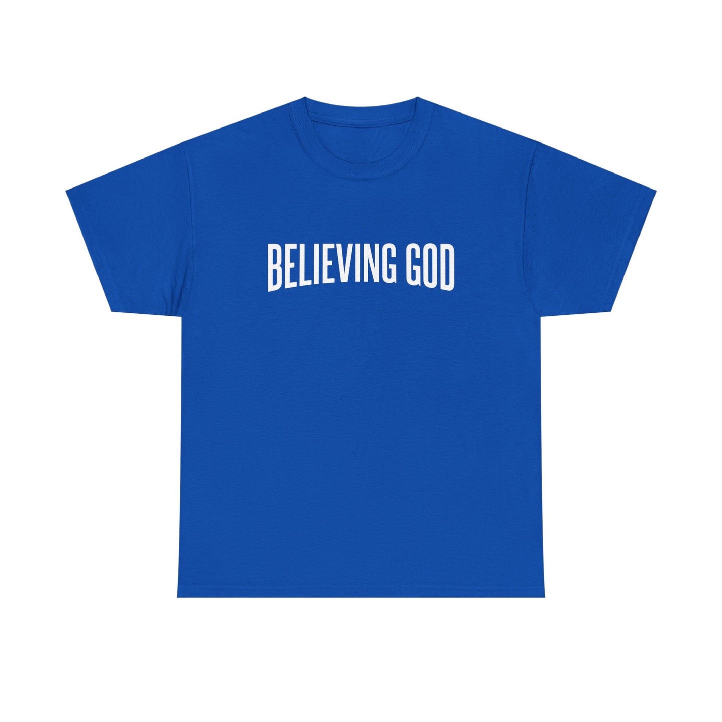 believing god tee – inspirational christian unisex cotton shirt