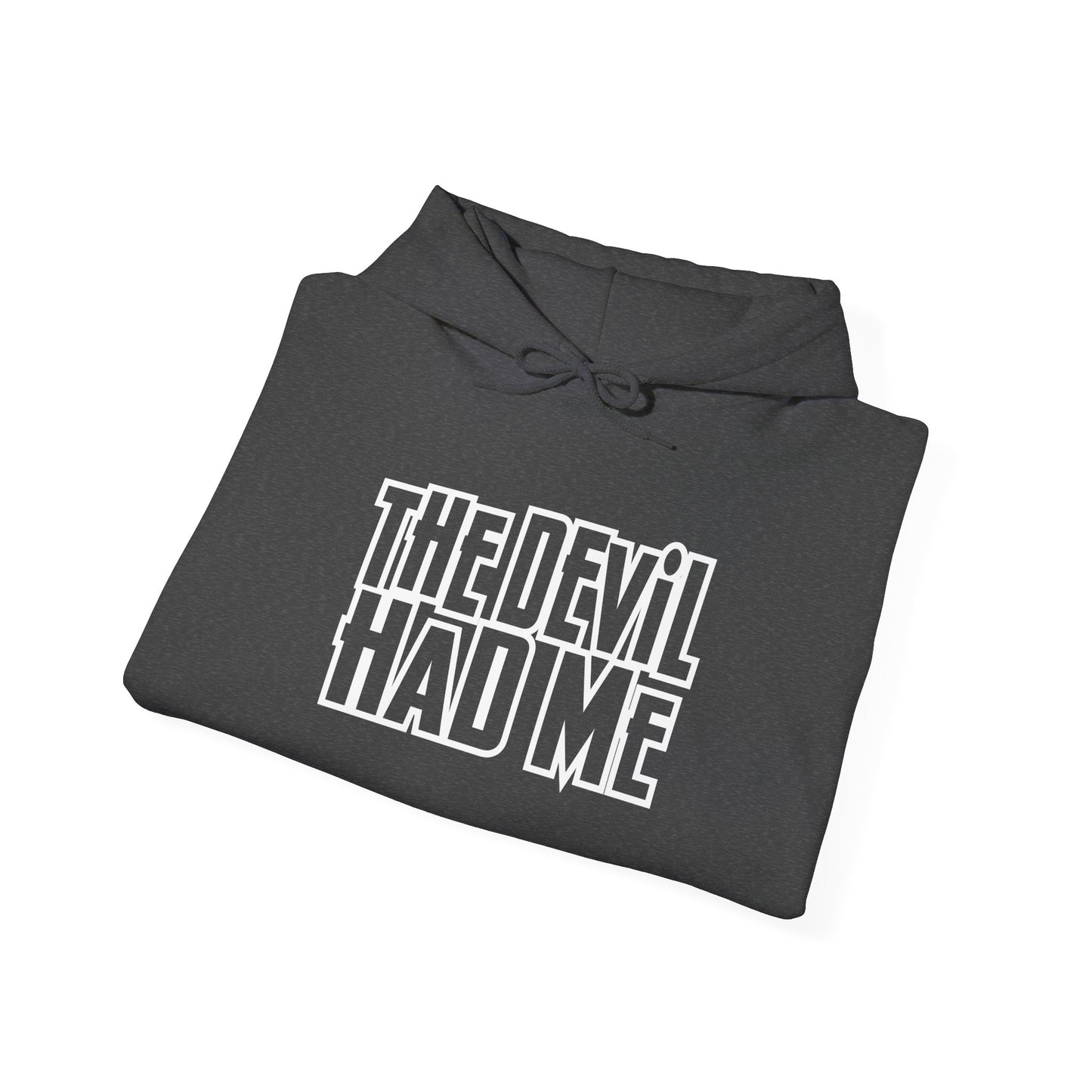 the d3vil had me black unisex heavy blend™ hooded sweatshirt