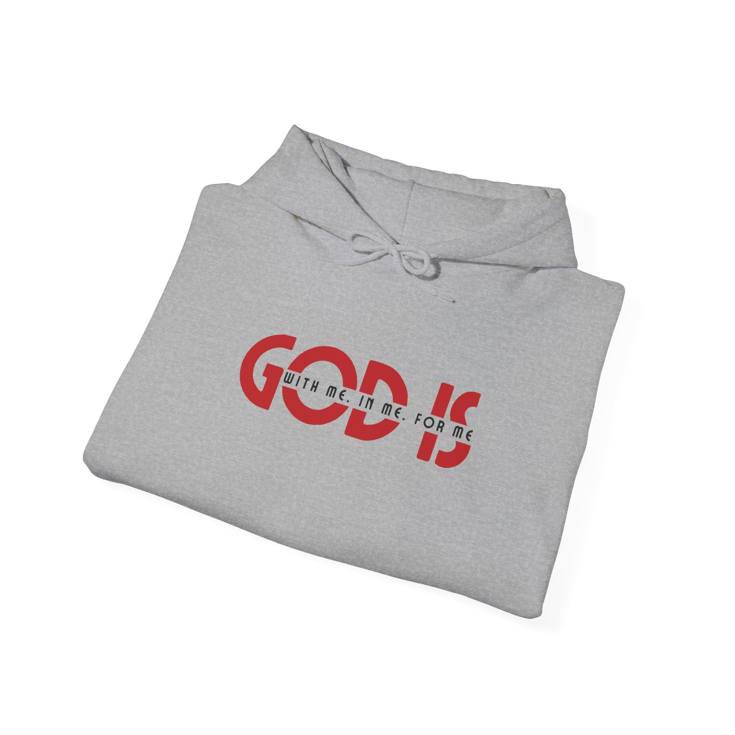 god is with me unisex heavy blend™ hooded sweatshirt