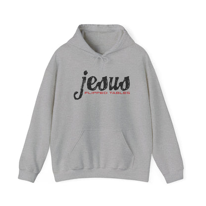 Je-Sus Flipped Tables Unisex Heavy Blend™ Hooded Sweatshirt