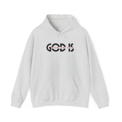 God Is With Me Hoodie – Christian Faith Quote Unisex Sweatshirt