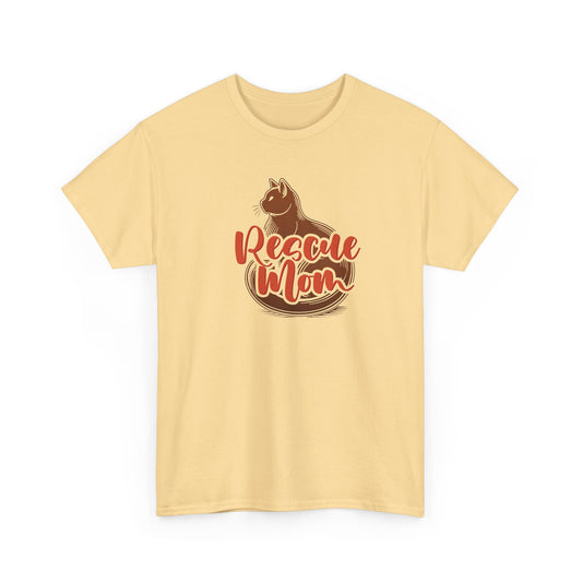 Rescue Mom Tee – Cute Pet Lover Unisex Cotton T-Shirt for Cat Moms