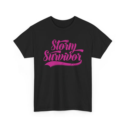 Storm Survivor Unisex Cotton Tee - Casual Graphic Shirt