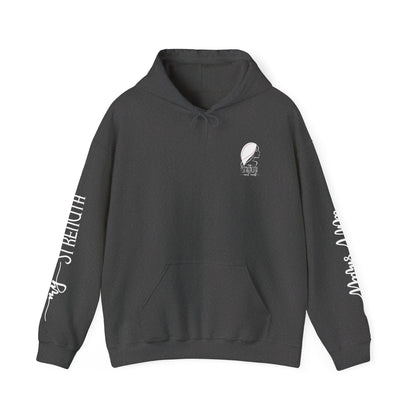 My Strength Ain’t Small Sleeve White Empowering Women’s Hoodie - For Classy & Resilient Women