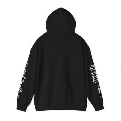 My Strength Ain’t Small Sleeve White Empowering Women’s Hoodie - For Classy & Resilient Women