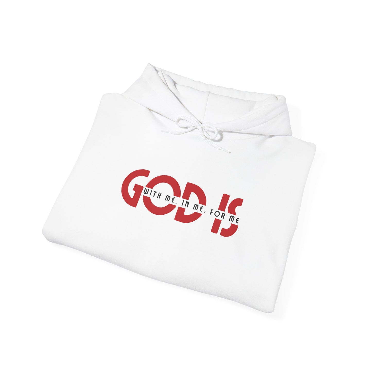 god is with me unisex heavy blend™ hooded sweatshirt