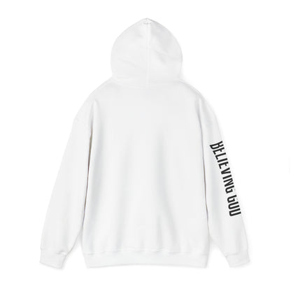 Believing God Sleeve Unisex Heavy Blend™ Hooded Sweatshirt