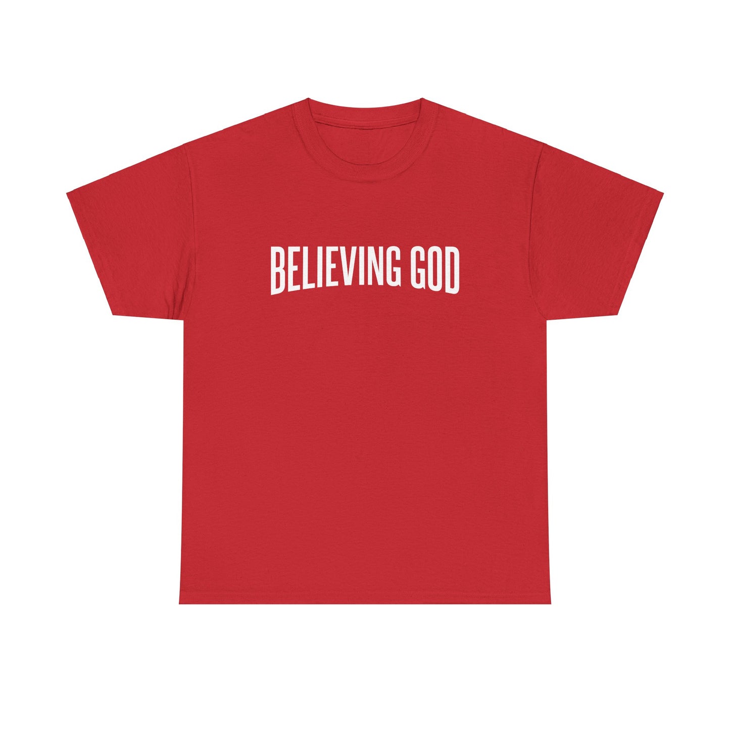 believing god tee – inspirational christian unisex cotton shirt