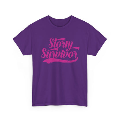 Storm Survivor Unisex Cotton Tee - Casual Graphic Shirt