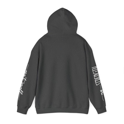 My Strength Ain’t Small Sleeve White Empowering Women’s Hoodie - For Classy & Resilient Women