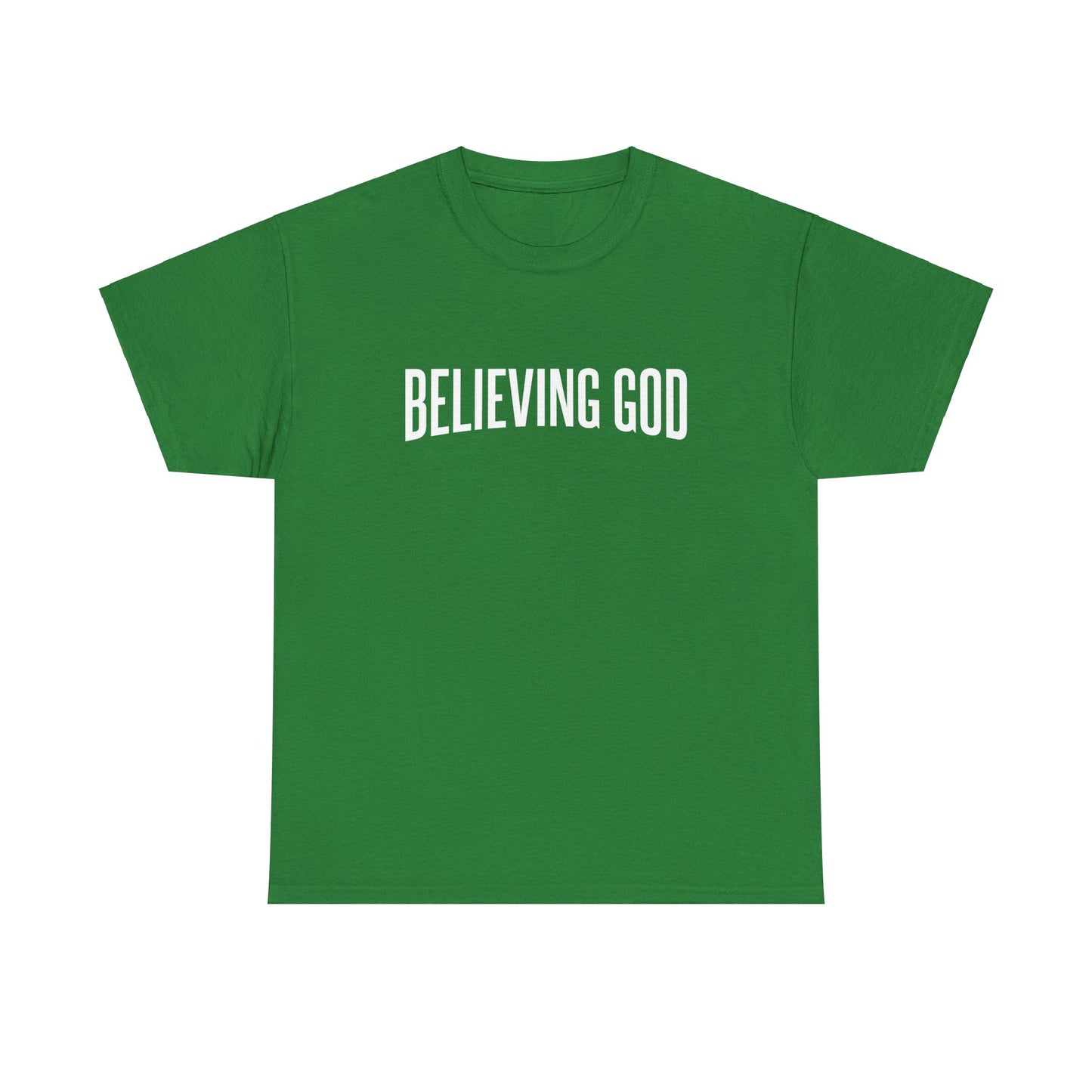 believing god tee – inspirational christian unisex cotton shirt