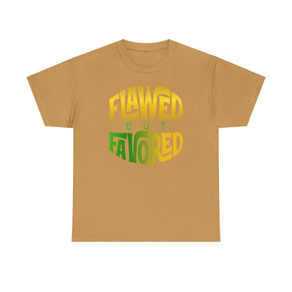 Flawed but Favored Tee – Inspirational Faith Unisex Cotton Shirt