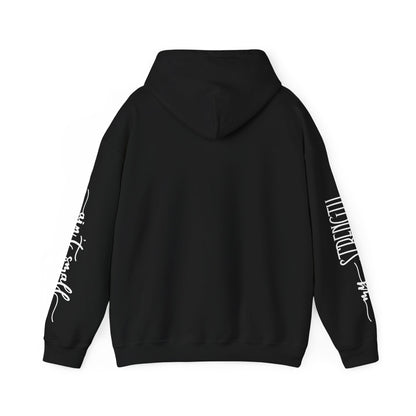 My Strength Ain’t Small Sleeve White Empowering Women’s Hoodie - For Classy & Resilient Women