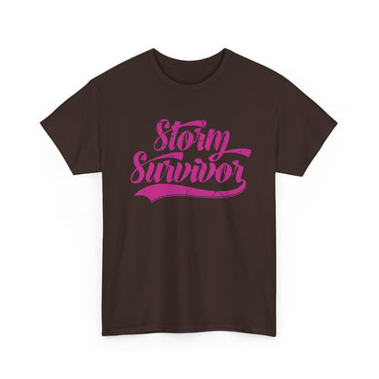Storm Survivor Unisex Cotton Tee - Casual Graphic Shirt