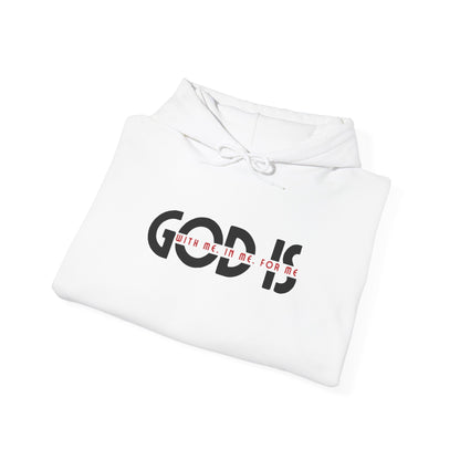 God Is With Me Hoodie – Christian Faith Quote Unisex Sweatshirt