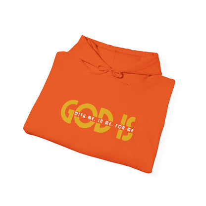 God Is In Me Blue Unisex Heavy Blend™ Hooded Sweatshirt