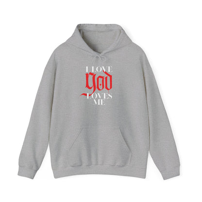 God Loves Me Unisex Heavy Blend™ Hooded Sweatshirt