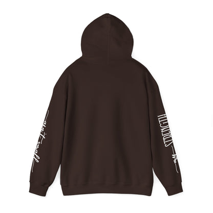 My Strength Ain’t Small Sleeve White Empowering Women’s Hoodie - For Classy & Resilient Women