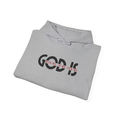 God Is With Me Hoodie – Christian Faith Quote Unisex Sweatshirt