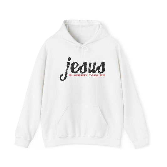 Je-Sus Flipped Tables Unisex Heavy Blend™ Hooded Sweatshirt