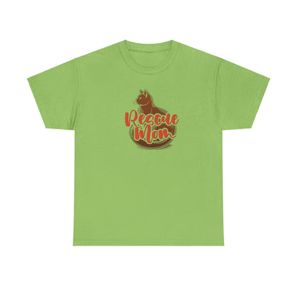 Rescue Mom Tee – Cute Pet Lover Unisex Cotton T-Shirt for Cat Moms